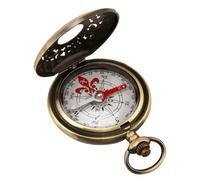 Tweozhui 1 pièce Boussole randonnée Outil Camping Laiton RéSistant Aux Chocs & éTanche, Instrument de Navigation Militaire pour Plein Air, pour Camping, Chasse, Escalade - Boîtier Métallique Robuste
