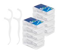 Tweozhui 400 pièces fil dentaire avec manche, jetables en soie dentaire, cure-dents Intégrés, Élimination Efficace de la Plaque et des Débris Alimentaires, pour l'Hygiène Bucco-Dentaire Quotidienne