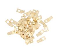 TWEW Lot de 100 connecteurs à déconnexion rapide en laiton non isolés mâles à sertir 6,35 mm sans soudure