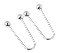 TWEW Lot de 2 fermoirs spirales en métal double tête broche pour sécuriser les vêtements bouton anti-peep accessoire de mode clip pour femme