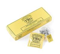 TWG Tea | Earl Grey Buddha | Thé Vert | Bergamote et Pétales de Rose | 15 Sachets de Thé en Coton Cousus à la Main | Coffret Cadeau