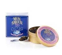 TWG Tea | Mon Amour Tea | Thé Noir | Morceaux de Coing et Pétales de Souci | Boîte à Thé Au Caviar, 100G | Coffret Cadeau