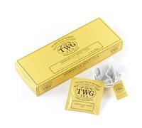 TWG Tea | Moroccan Mint Tea | Thé Vert | Feuilles de Menthe Verte | 15 Sachets de Thé en Coton Cousus à la Main | Coffret Cadeau
