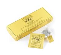 TWG Tea | Thé Jasmine Queen | Thé Vert | Fleurs de Jasmin | 15 Sachets de Thé en Coton Cousus à la Main | Coffret Cadeau
