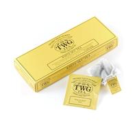 TWG Tea | White Sky Tea | Thé Blanc | Fleurs D’Ylang-Ylang | 15 Sachets de Thé en Coton Cousus à la Main | Coffret Cadeau