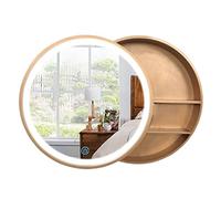 TWHZSAI Miroirs de courtoisie Armoire à Pharmacie avec Miroir Push-Pull Armoire à Miroir Ronde Intelligente Armoire à Miroir de Salle de Bain adaptée à la Chambre, au Salon et à la Salle de Bain