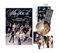 TWICE - 13th Mini Album [With YOU-th] (Standard Ver. - Glowing Ver.) Photobook + Photocard + 3-Cut Photo + Film Photocard + Letter Poster + CD-R + Sticker + 2 Pin Badges + 5 Extra Photocards