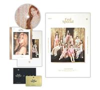 TWICE - 8th Mini Album [Feel Special] (A Ver.) Photobook + Lyrics Paper + CD-R + Photocard + Gold Photocard + 2 Pin Button Badges