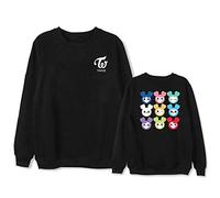 Twice Pullover Kpop Sweaer CHAE Young DAHYUN JI Hyo JUNGYEON Mina Momo NA YEON Sana TZUYU Fans de Son Sweatshirts Pulls Twice Manches Longues Tops pour Hommes Femmes
