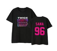 Twice Tshirt Twice Kpop T-Shirt Manches Courtes Coton DAHYUN Mina TZUYU NA YEON JIHYO Jung YEON Momo NAYEON Sana T Shirt Femme Twice Chemises Homme Été Top