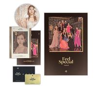 TWICE - TWICE - 8th Mini Album [Feel Special] (C Ver.) Photobook + Lyrics Paper + CD-R + Photocard + Gold Photocard + 2 Pin Button Badges