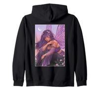 Twilight Améthyste Fée Dreamy Purple Moon Goth Muse Sweat à Capuche