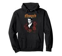 Twilight Edward Goth Print with Roses Vintage Movie Sweat à Capuche
