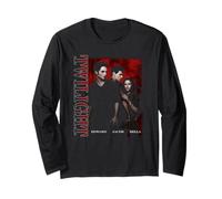 Twilight Edward Jacob Bella Photo with Red Text Movie Manche Longue