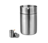 Twilight Garage Cendrier en acier inoxydable - Cendrier d'extérieur - Cendrier en métal - Cendrier de voiture pour jardin, bureau, maison - Grand format