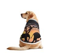 Twilight in The Grassland T-shirt confortable pour chiens de grande et moyenne taille - Parfait pour un usage quotidien