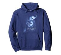 Twilight Main Poster Edward and Bella Blue Embrace Movie Sweat à Capuche, Unisexe pour Adultes, Bleu Marine, L