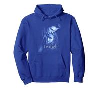 Twilight Main Poster Edward and Bella Blue Embrace Movie Sweat à Capuche, Unisexe pour Adultes, Bleu Royal, L
