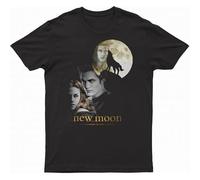 Twilight Movie Moon Edward Cullen Bella Robert Pattinson T-Shirt Black 3XL