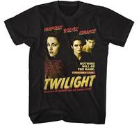 Twilight Movie Vampire Wolf Romance Adult Short Sleeve T-Shirt Vintage Style Graphic Tees(Medium)