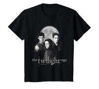 Twilight Saga Black & White Photo Jacob, Bella, Edward Movie T-Shirt, Enfant, Noir, 8 Ans