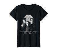 Twilight Saga Black & White Photo Jacob, Bella, Edward Movie T-Shirt, Femme, Noir, S