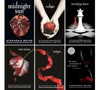 Twilight Saga Series Set of 6 Books. Twilight, Breaking Dawn, New Moon, Eclipse, An Eclipse Novella and Midnight Sun
