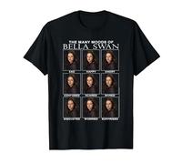 Twilight Saga The Many Moods of Bella Swan Meme Movie T-Shirt, Homme, Noir, 5XL