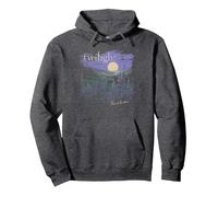 Twilight Saga The Meadow Flowers and Moon Souvenir Movie Sweat à Capuche, Unisexe pour Adultes, Chiné Foncé, XXL