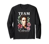 Twilight Team Edward Floral Illustration Vampire Crush Movie Manche Longue