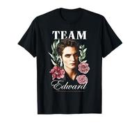Twilight Team Edward Floral Illustration Vampire Crush Movie T-Shirt