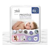 Twillie - Protège Matelas 80 x 160 cm Imperméable et Respirant - Alèse Qualité Supérieure Certifié Oeko-TEX® - Aegis® - Hypoallergénique - Anti Acarien, Bactérien - Housse Matelas 100% Polycoton