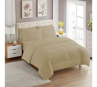 Twin Comforter Set with Sheets - 5-Piece Bedding Collection - 1 Comforter, 1 Fitted Sheet, 1 Flat, 2 Pillowcases - Deep Pocket - Soft & Breathable Premium Quality - Ideal for All Seasons, Taupe