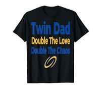 Twin Dad Fête des pères Double The Love Double The C T-Shirt