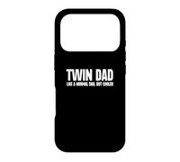 Twin Dad Like A Normal Dad But Cooler Funny Father Humour Coque pour iPhone 17 Pro