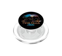 Twin Falls Idaho Ours Silhouette Nuit étoilée Nouveauté PopSockets PopGrip pour MagSafe