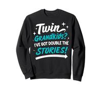 Twin Grandkids I've Got Double The Stories Twin Grandpa Sweatshirt