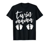Twin Mama, mère jumelle de jumeaux garçons et filles, fête des mères T-Shirt