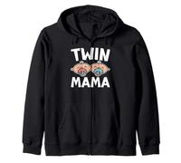 Twin Mama Twins Enceinte Deux Enfants Maman Sweat à Capuche