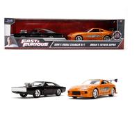 Jada Toys - Pack double Dodge Charger + Toyota Supra M FF - 1/32