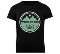 Twin Peaks Black Lodge T-Shirt Femme Basic Coton Noir