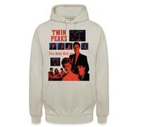 Twin Peaks Fire Walk with Me Sweat à capuche unisexe | Design nostalgique Twin Peaks avec des personnages et le titre « Fire Walk With Me ». Idéal pour les fans et les