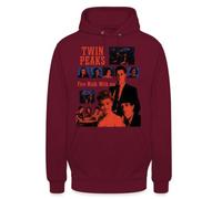 Twin Peaks Fire Walk with Me Sweat à capuche unisexe | Design nostalgique Twin Peaks avec des personnages et le titre « Fire Walk With Me ». Idéal pour les fans et les