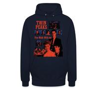Twin Peaks Fire Walk with Me Sweat à capuche unisexe | Design nostalgique Twin Peaks avec des personnages et le titre « Fire Walk With Me ». Idéal pour les fans et les