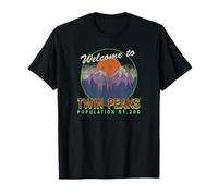 Twin Peaks Illustrated Welcome to Twin Peaks Pop. 51,200 TV T-Shirt