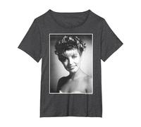 Twin Peaks Laura Palmer Black & White Photo T-Shirt, Femme Grandes Tailles, Chiné Foncé, 1X