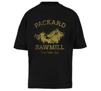 Twin Peaks Packard Sawmill Distressed Retro Vista T-Shirt Oversize Unisexe Noir Black Baggy Tee Unisex Oversize T-Shirt