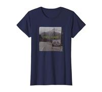 Twin Peaks Welcome Sign with Mountain View T-Shirt, Femme, Bleu Marine, XXL