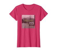 Twin Peaks Welcome Sign with Mountain View T-Shirt, Femme, Rouge Chiné, XL
