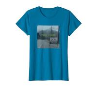 Twin Peaks Welcome Sign with Mountain View T-Shirt, Femme, Saphir, XL